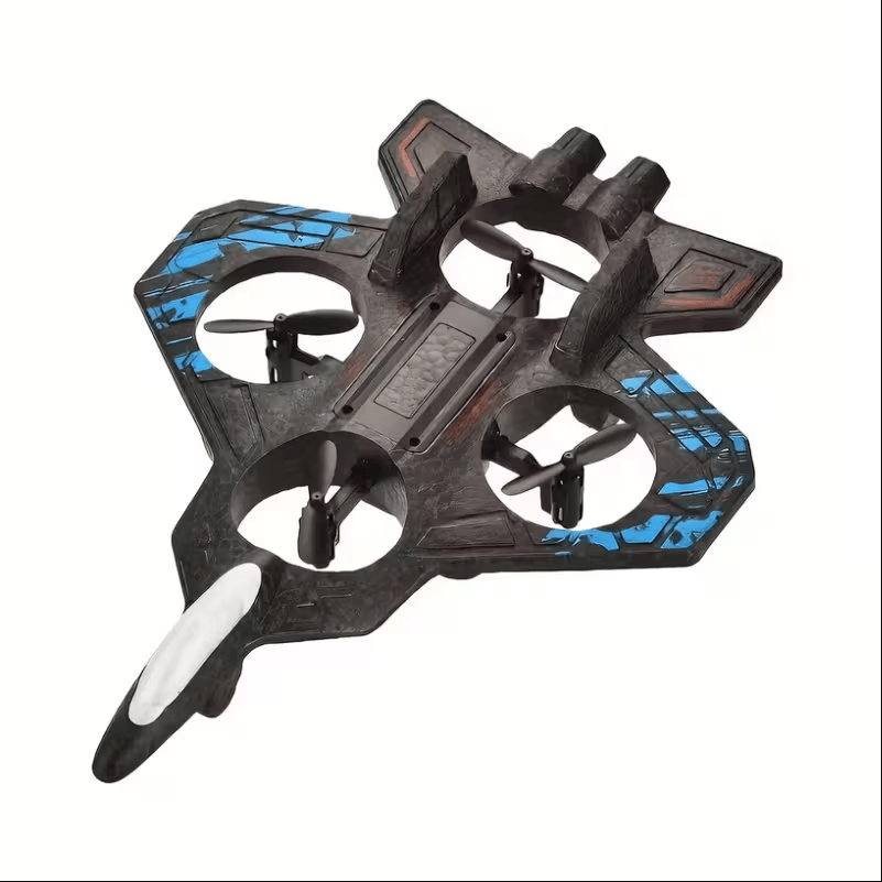 Remote Control Airplane Drone – Foam RC Jet with Stable Hovering, 360° Flips & LED Lights | Indoor/Outdoor Beginner Flying Toy (Ages 8+)