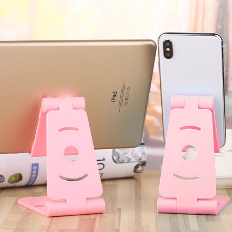 Adjustable Mobile Phone & Tablet Stand – Foldable, Lifting Desktop Holder for Smartphones & iPad (Universal)