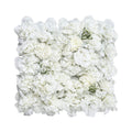 3D Flower Wall Panels – 24 PCS (15" × 15") Artificial Floral Backdrop with Mesh Backing, Seamless Design & Easy Installation – White