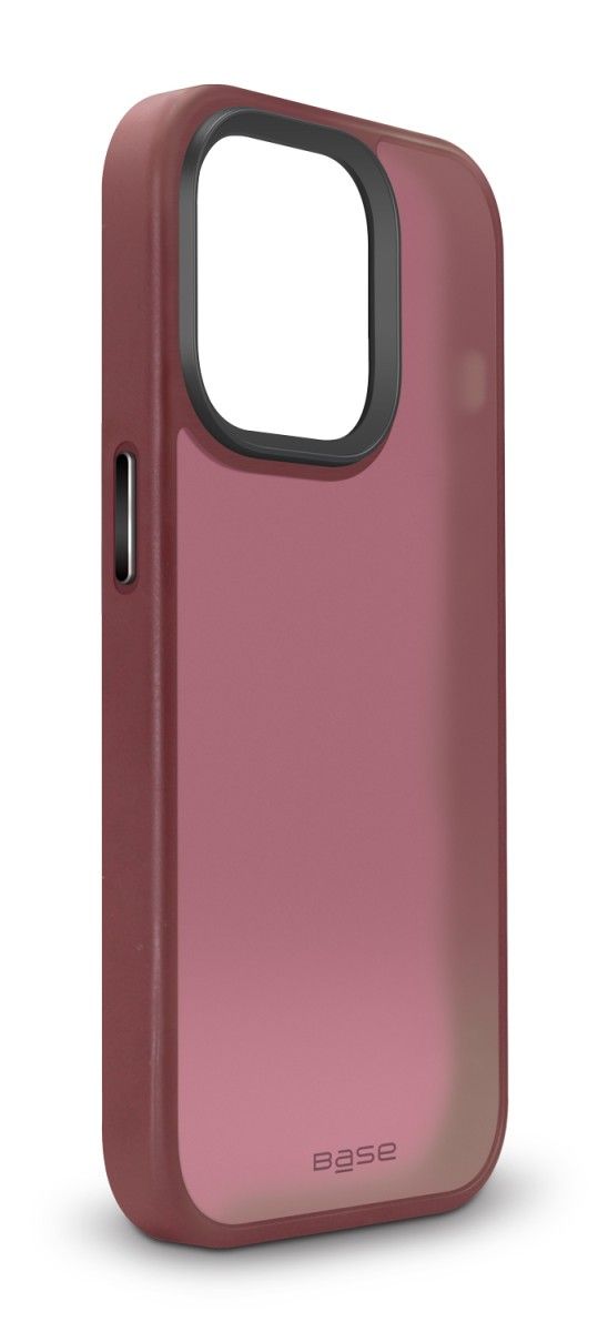 Clear Reinforced Protective Phone Case with Pink Border compatible with iPhone 14 Pro