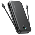 20000mAh Portable Charger with Built‑In Cables – High‑Speed Slim Power Bank with USB‑C & Lightning