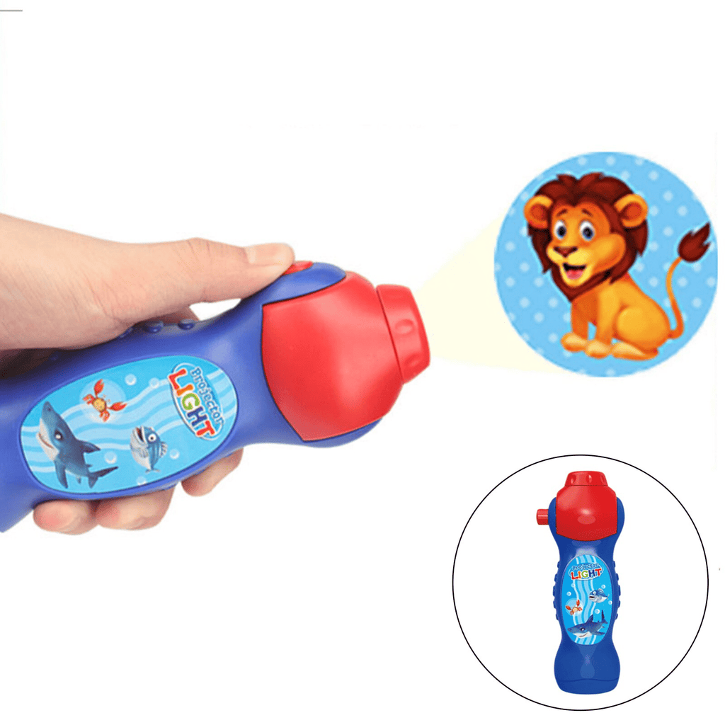 Kids Projection Lamp Toy – Educational Learning Flashlight with Image Discs for Ages 3–7