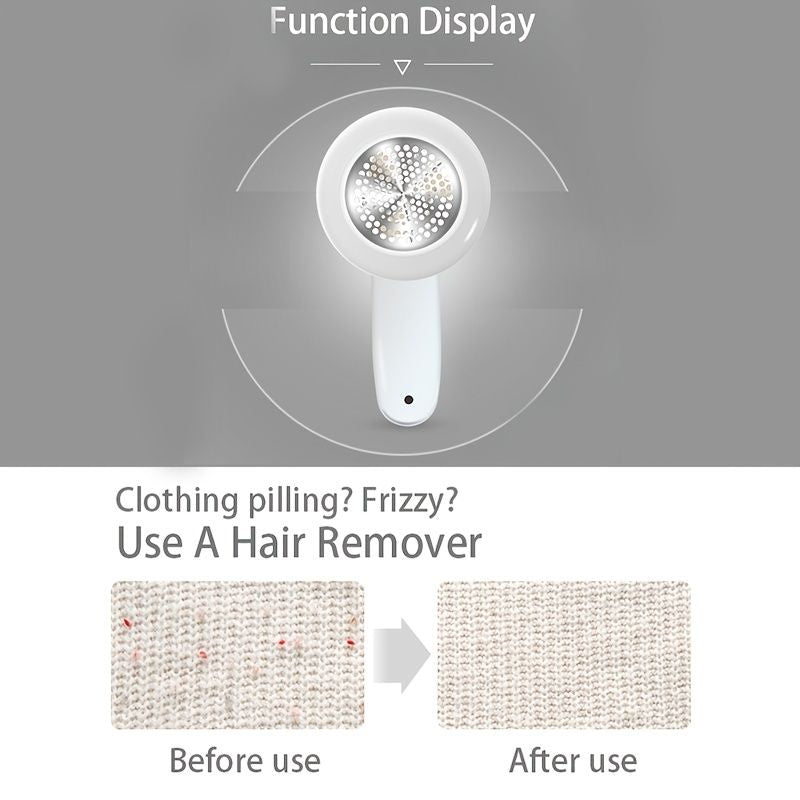 Rechargeable Electric Lint Remover – Portable Fabric Shaver for Clothing Furniture & Carpet
