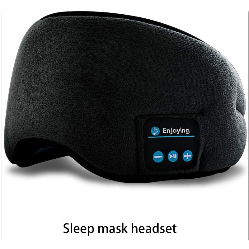 Wireless Sleep Mask Headphones — Bluetooth Music Eye Mask for Side Sleepers, Ultra0Soft Thin Speakers for Men & Women
