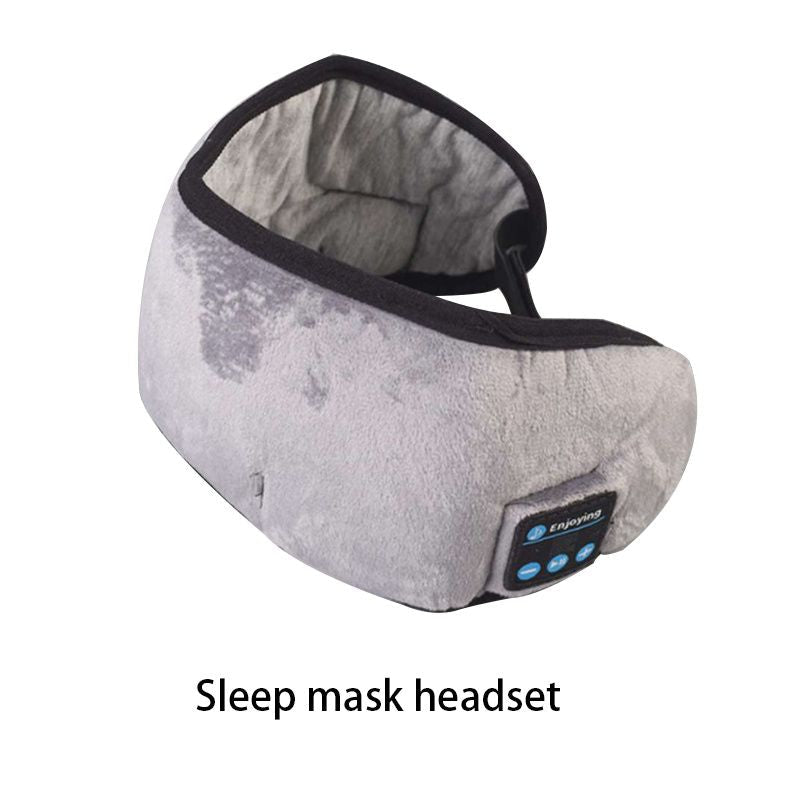 Wireless Sleep Mask Headphones — Bluetooth Music Eye Mask for Side Sleepers, Ultra0Soft Thin Speakers for Men & Women