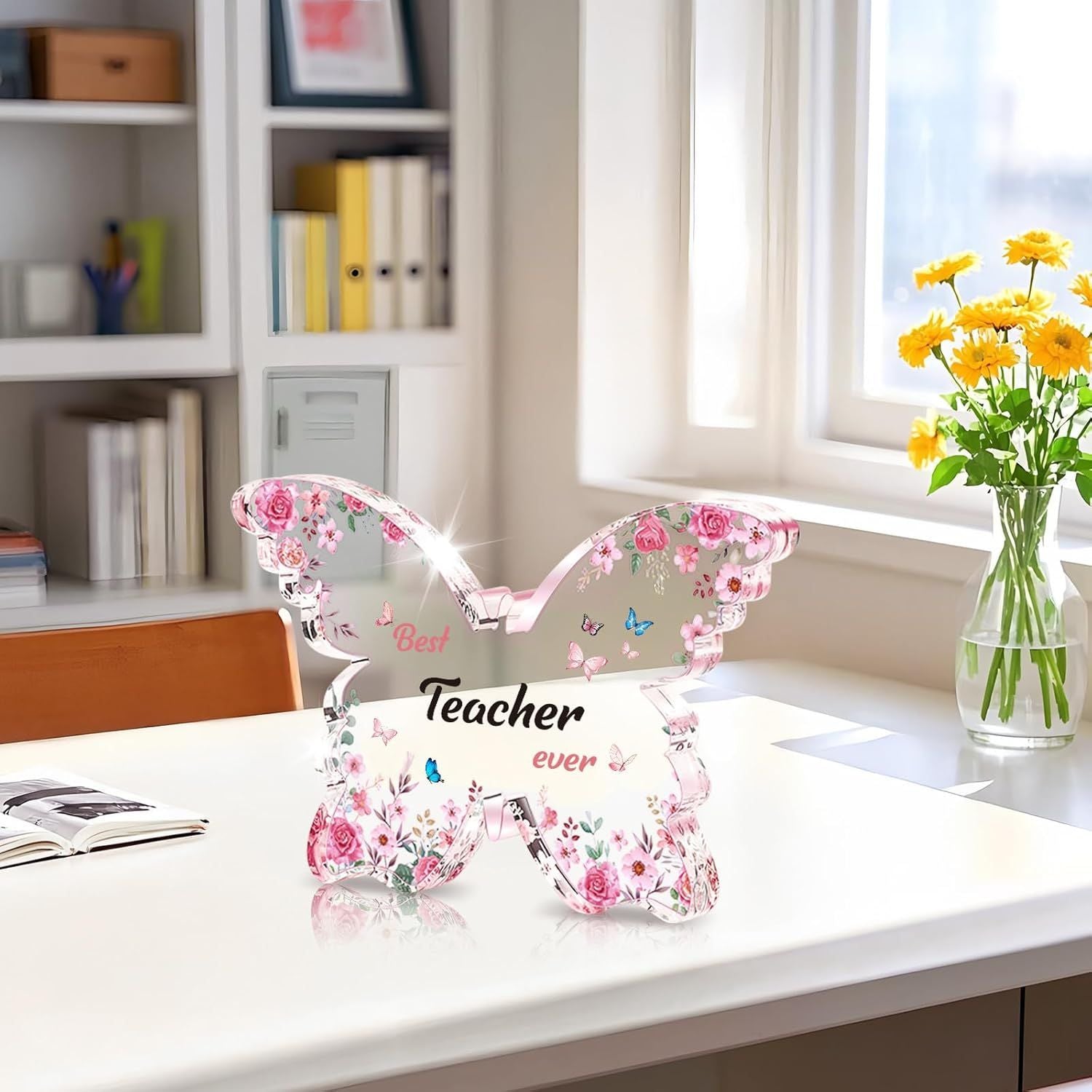 Butterfly Acrylic Keepsake Gift for Mom & Teacher | Sentimental Decoration