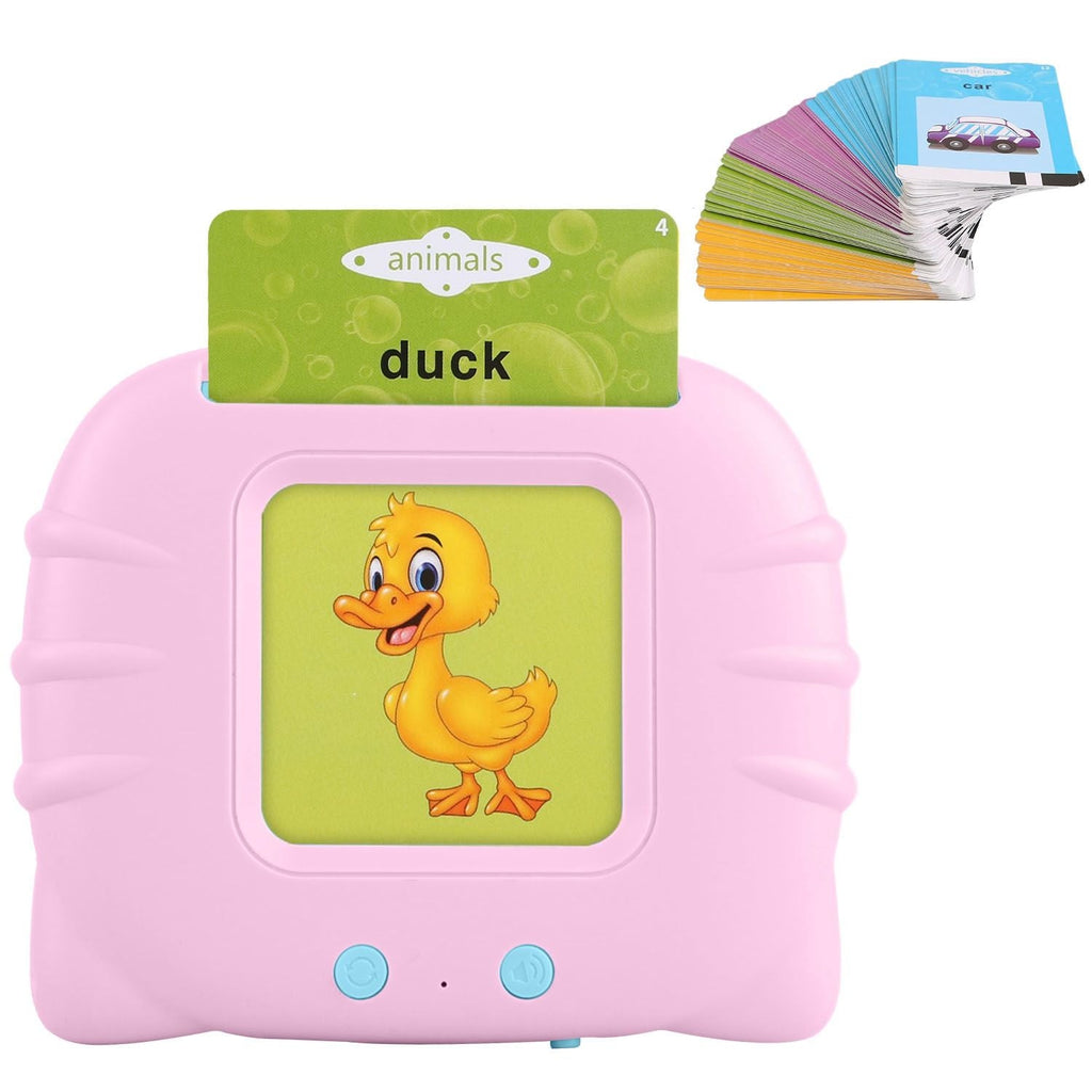 Talking Flash Cards Learning Machine – 224 Words, 112 Double‑Sided Cards, Cognitive Audio Reader for Toddlers (Ages 1–5)