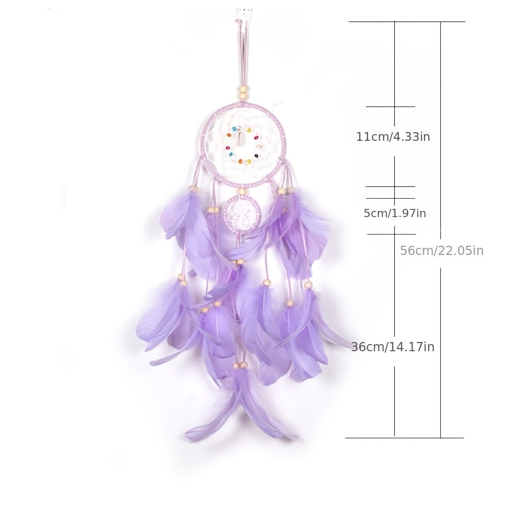 Dream Catcher Night Light – Boho Wall Hanging Ornament Bedroom Decor Gift