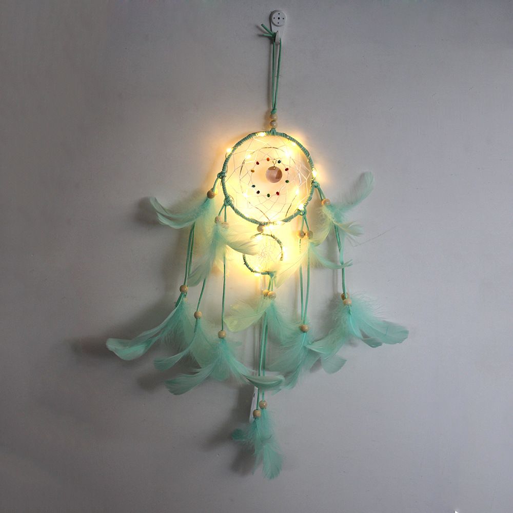 Dream Catcher Night Light – Boho Wall Hanging Ornament Bedroom Decor Gift