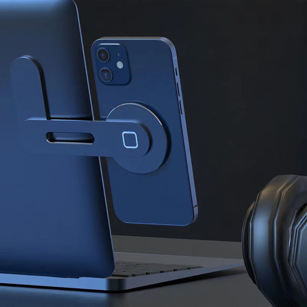 Magnetic Phone Holder for MacBook, Laptops & Tesla – Foldable Side Mount Extension Stand