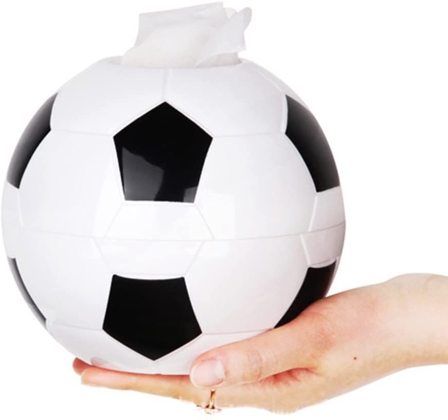 Football‑Shaped Tissue Holder – Creative Round Tissue Box for Home, Office, Bathroom & Car