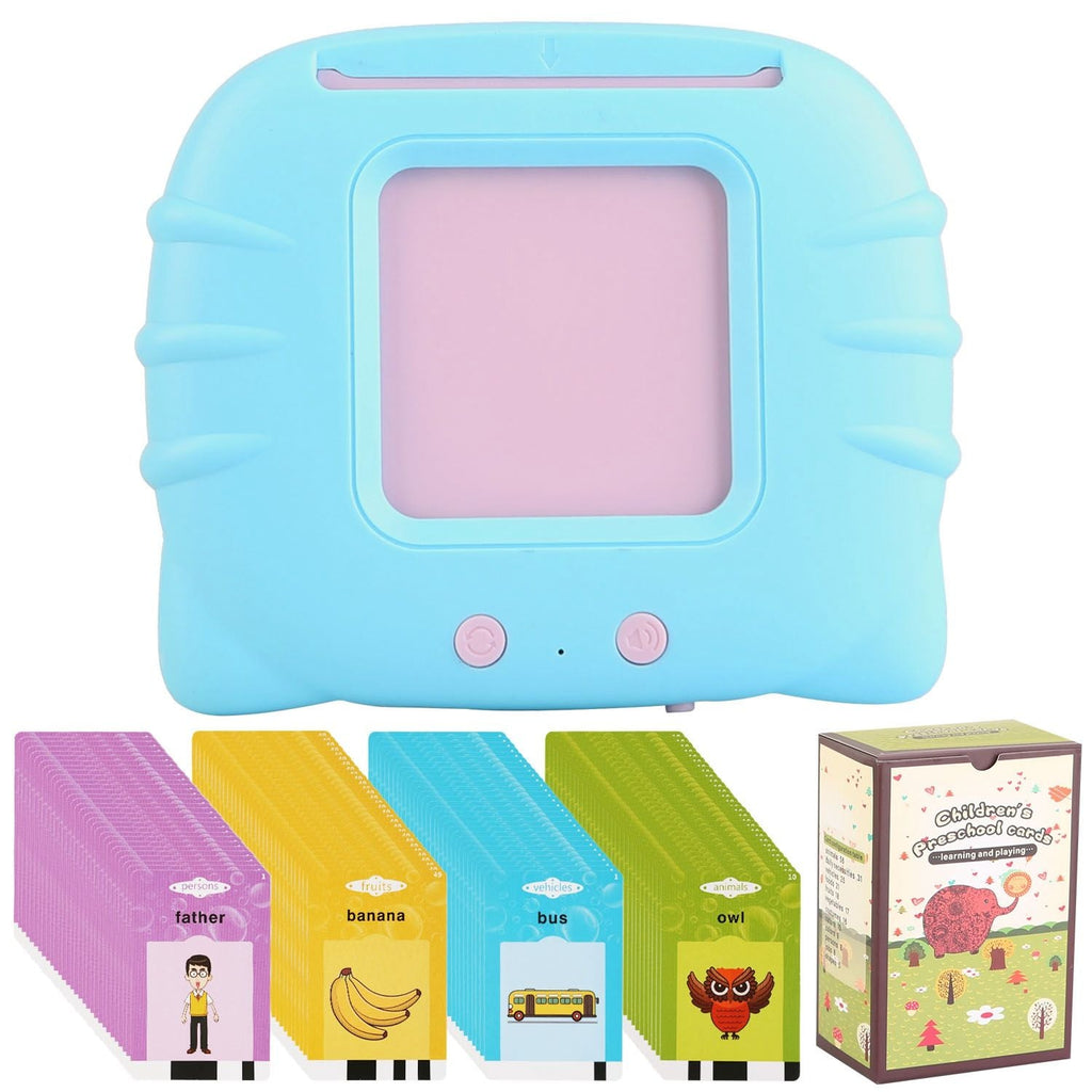 Talking Flash Cards Learning Machine – 224 Words, 112 Double‑Sided Cards, Cognitive Audio Reader for Toddlers (Ages 1–5)