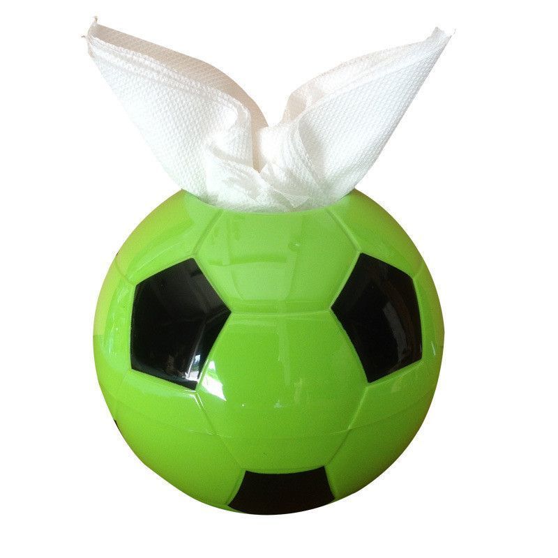 Football‑Shaped Tissue Holder – Creative Round Tissue Box for Home, Office, Bathroom & Car