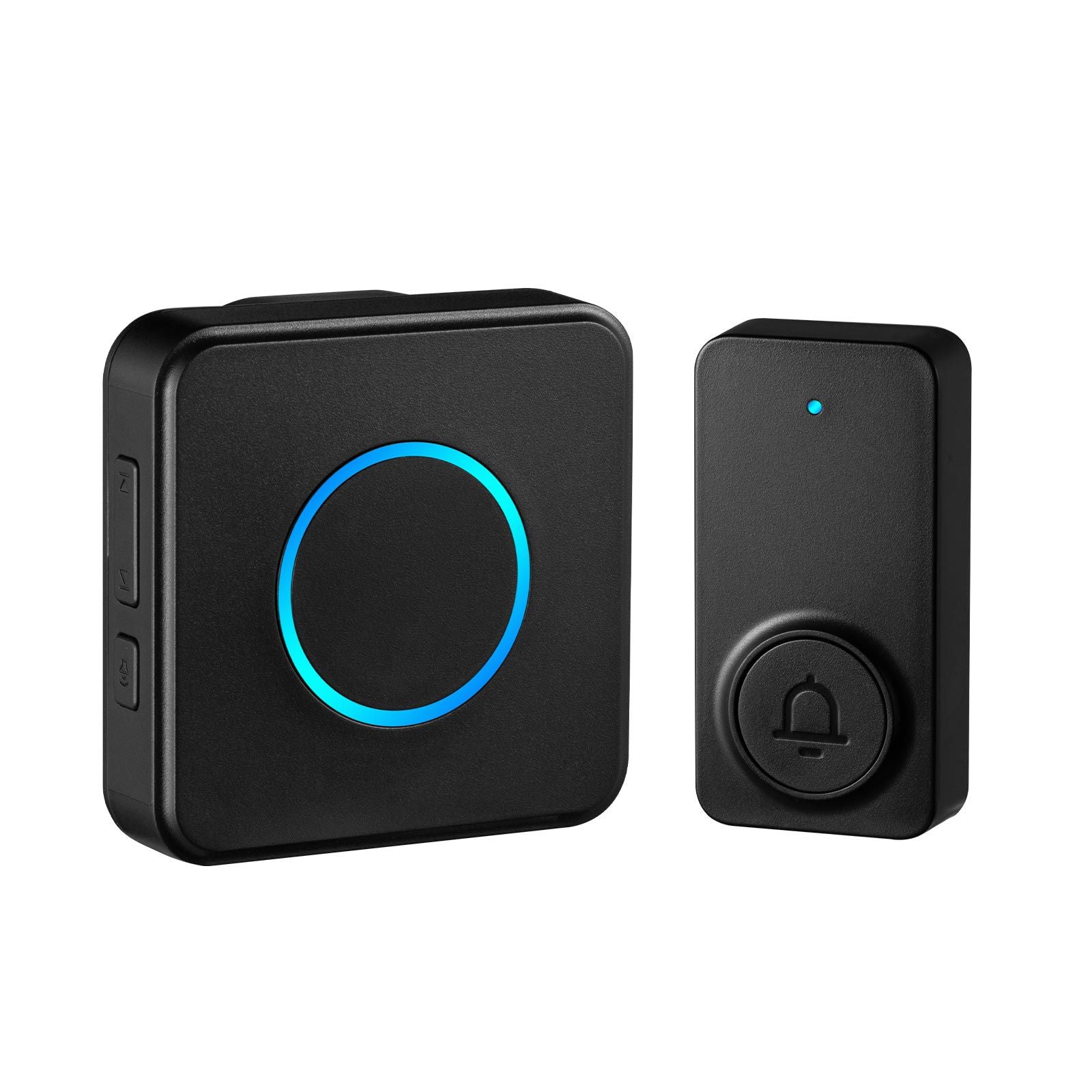 Wireless Doorbell Kit – IP54 Waterproof, 1000 ft Range, 48 Ringtones, 5 Volume Levels, Easy Installation (Black)