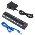 Multi-Port USB Hub 2.0/3.0 Adapter for Fast Connection on Computers and Laptops
