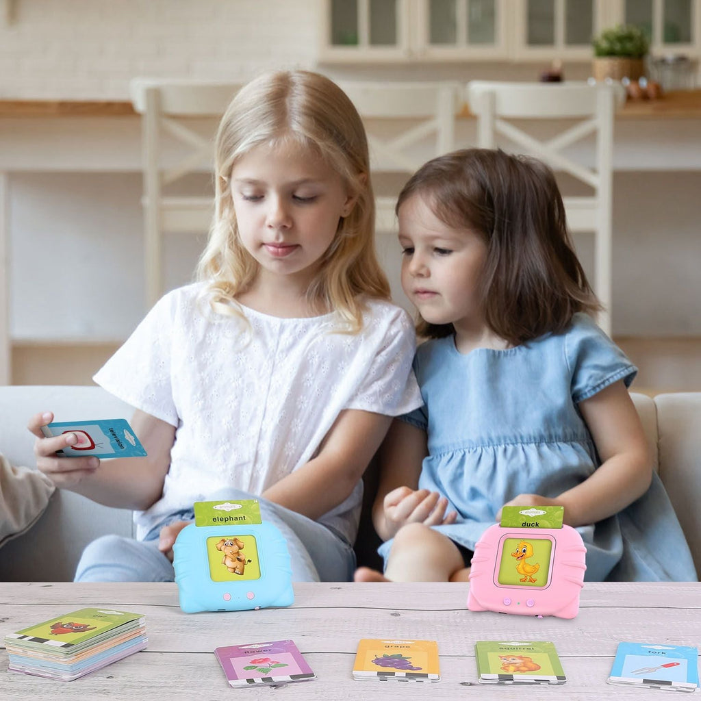 Talking Flash Cards Learning Machine – 224 Words, 112 Double‑Sided Cards, Cognitive Audio Reader for Toddlers (Ages 1–5)
