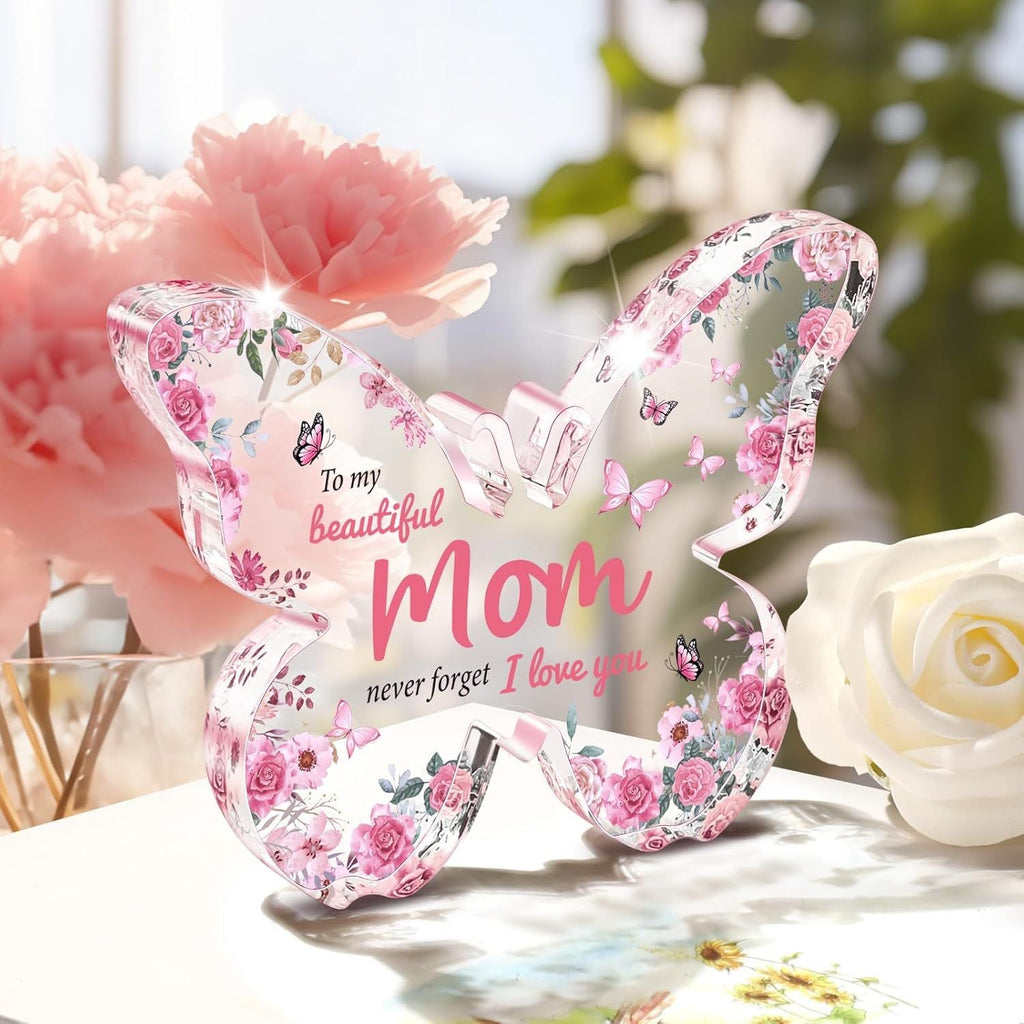 Butterfly Acrylic Keepsake Gift for Mom & Teacher | Sentimental Decoration