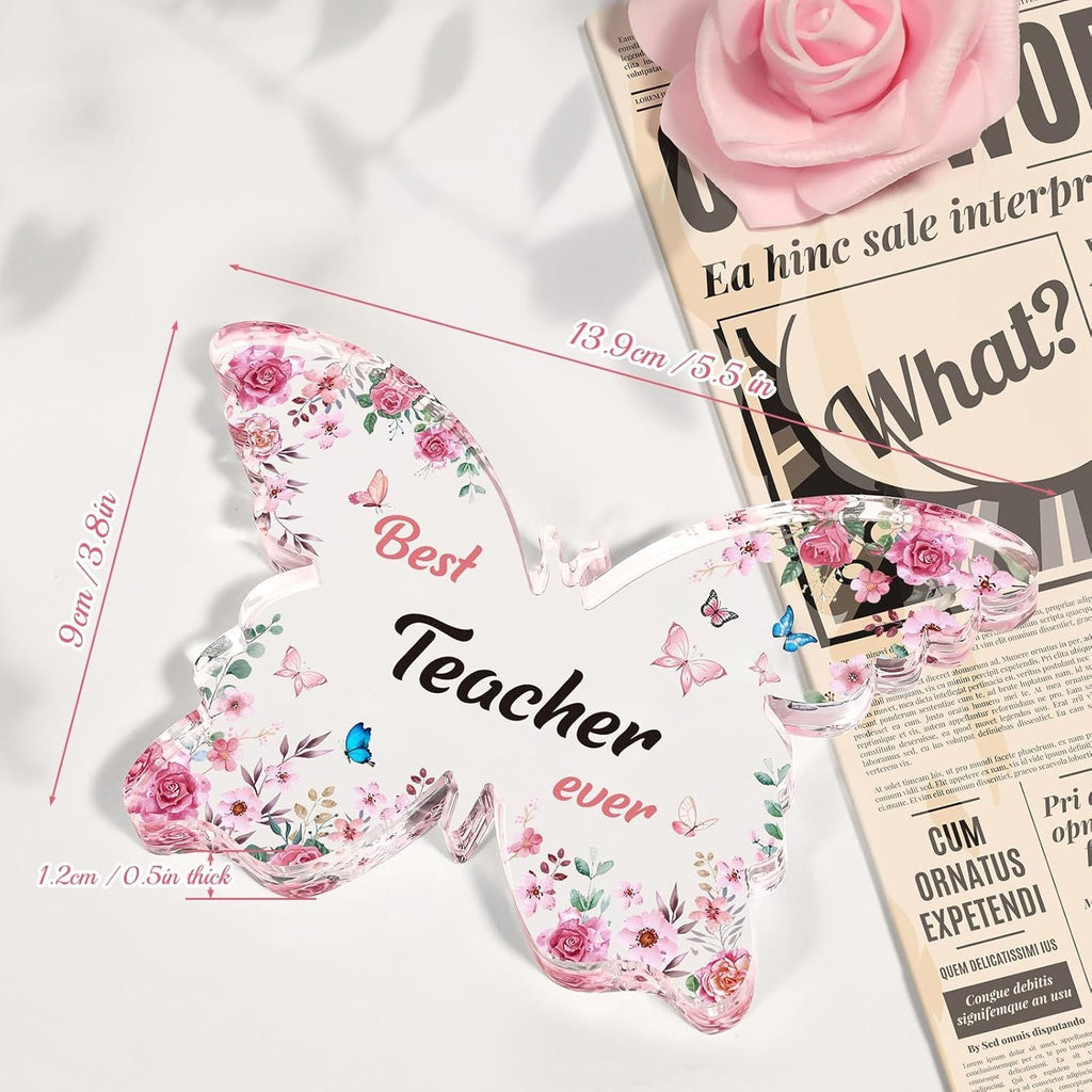 Butterfly Acrylic Keepsake Gift for Mom & Teacher | Sentimental Decoration