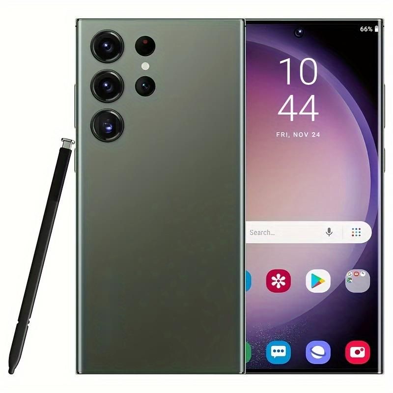 I23 Ultra Android Smartphone – 8GB+256GB Dual SIM, 6.8" HD Display, 6000mAh Battery & Stylus (Green)