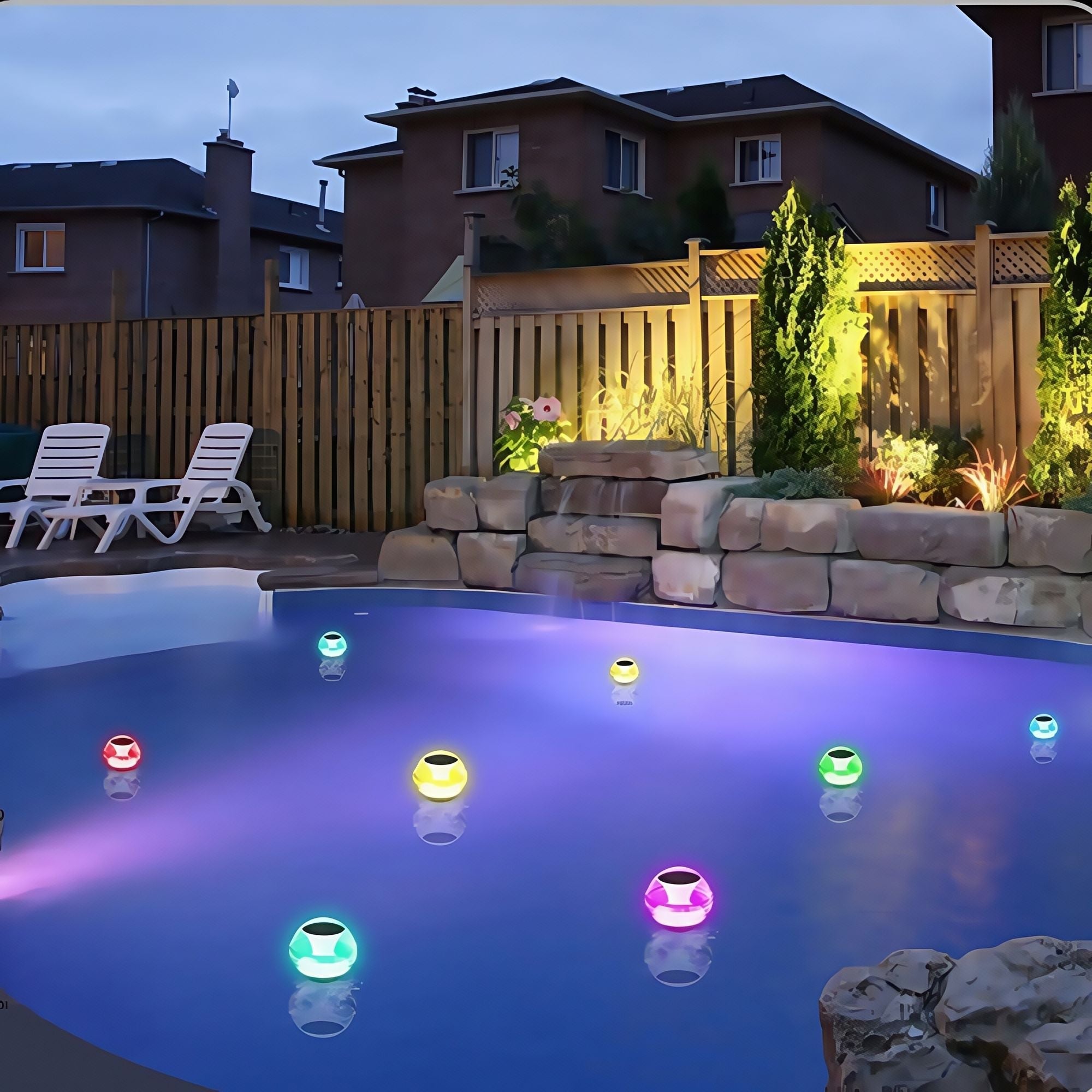 Solar Floating Pool Lights – 6‑Pack Color‑Changing LED Waterproof Glow Globes (Solar Powered, IPX7)