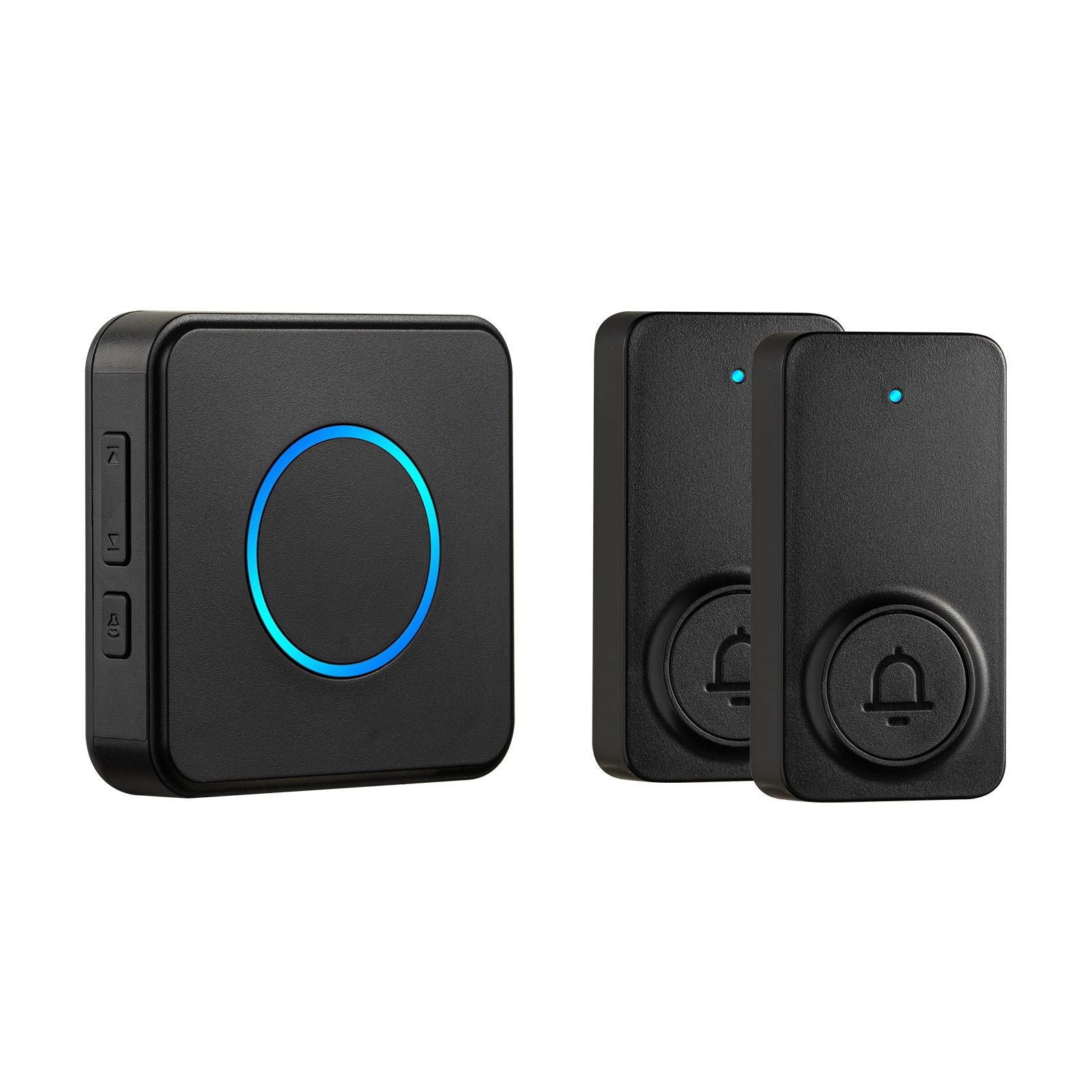 Wireless Doorbell Kit – IP54 Waterproof, 1000 ft Range, 48 Ringtones, 5 Volume Levels, Easy Installation (Black)