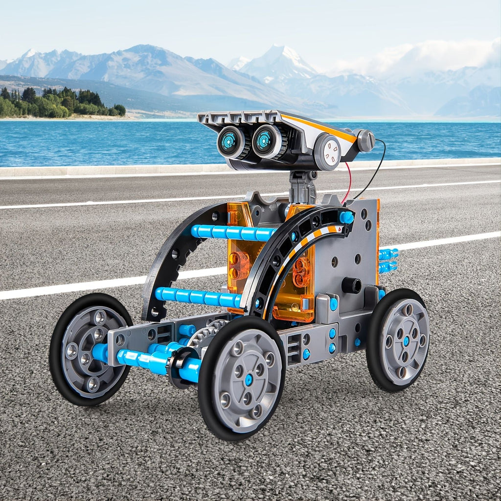 12-in-1 STEM Solar Robot Kit for Kids — Educational DIY Science Toy for Ages 8-13