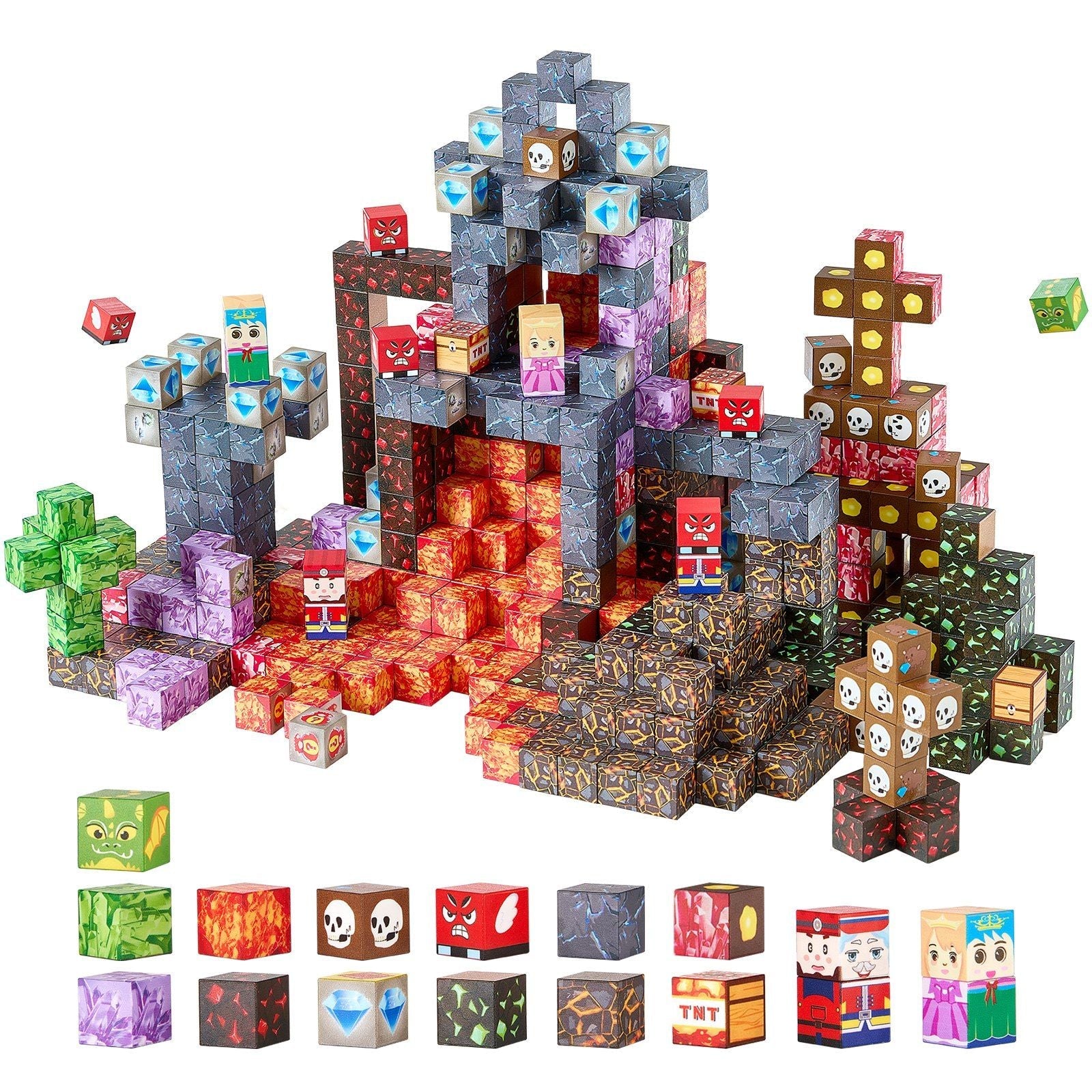 VEVOR Magnetic Blocks – 100‑Piece Dark Castle Building Set for Kids