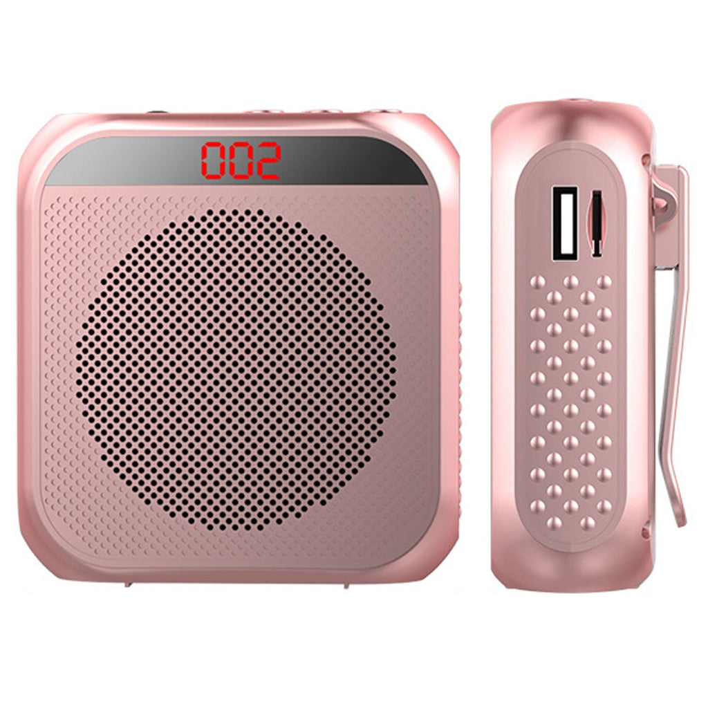 5W Portable Voice Amplifier with Microphone & Display — 2400mAh Rechargeable Speaker for Teachers, Tour Guides & Trainers